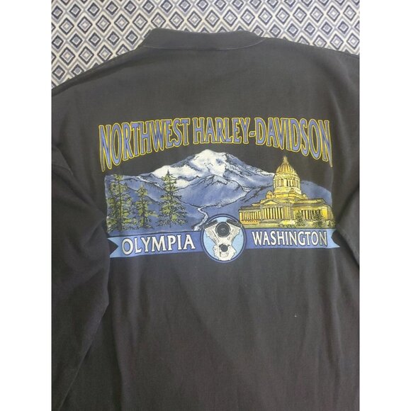 Vintage 1995 Motor Harley Davidson Cycles Double Sided  Shirt Men's Size XXL - Picture 11 of 11